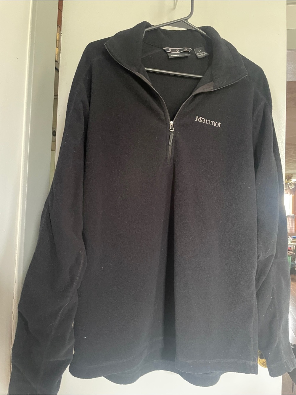 Marmot Men's Black Half-Zip Fleece Pullover